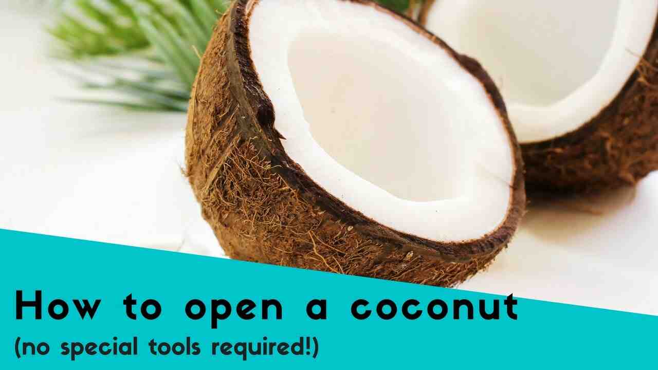 How do you break a coconut at home without tools?