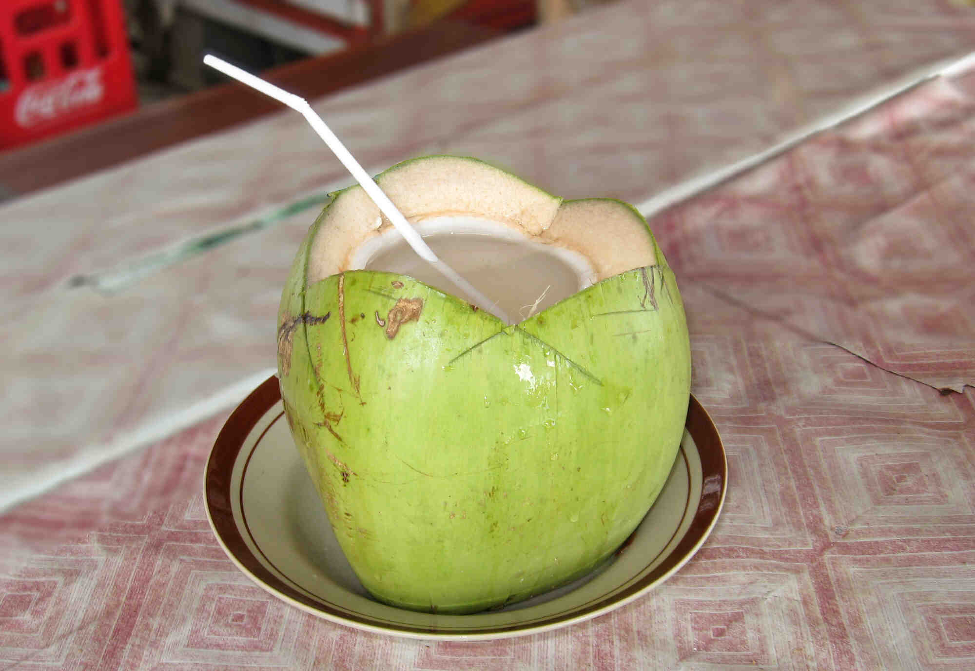 How do you drink coconut water?