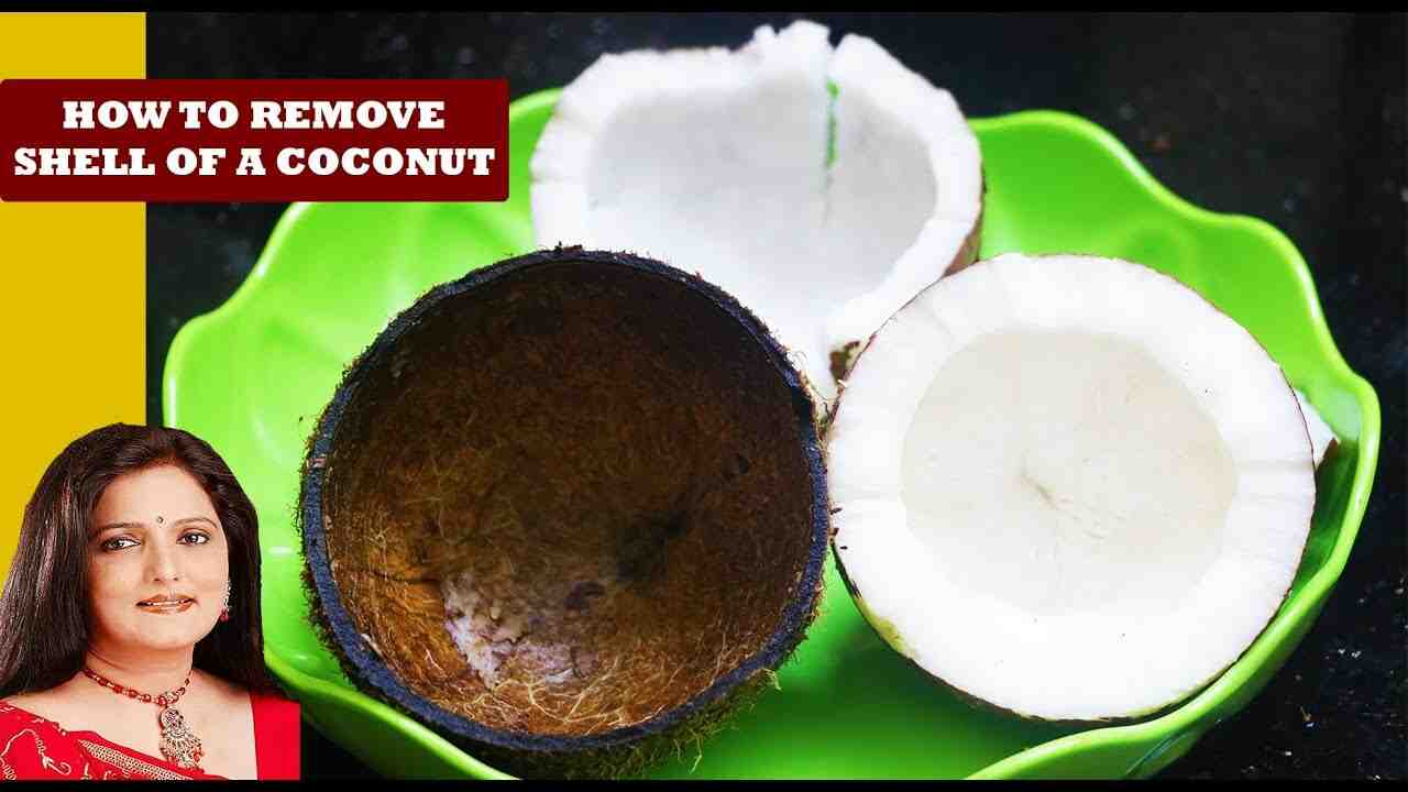 How do you get coconut out of the shell easily?
