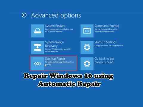 How to How do I access Windows repair tool?