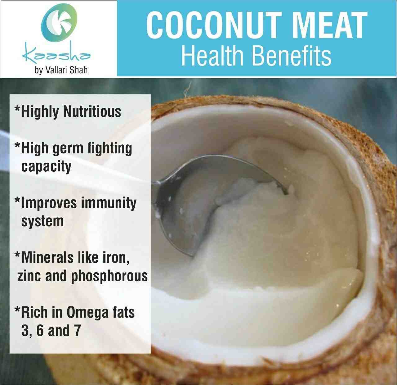 What are the benefits of eating coconut meat?