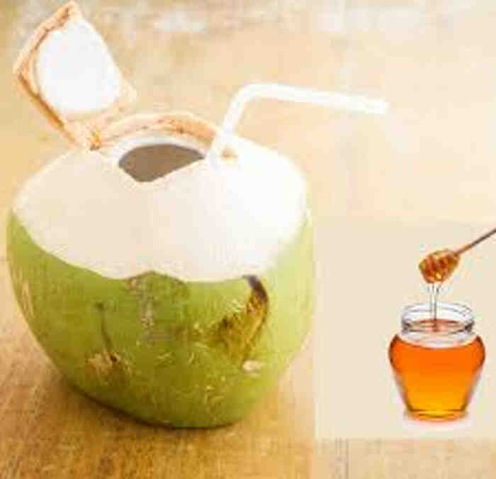What does coconut water and honey do?