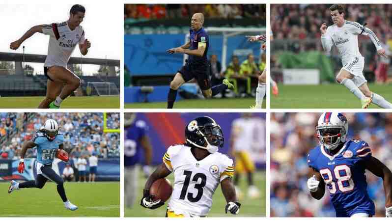 Who is faster NFL or soccer?