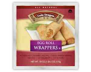 Can spring roll wrappers be substituted for egg roll wrappers?