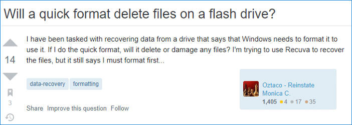 Does formatting a USB delete everything?