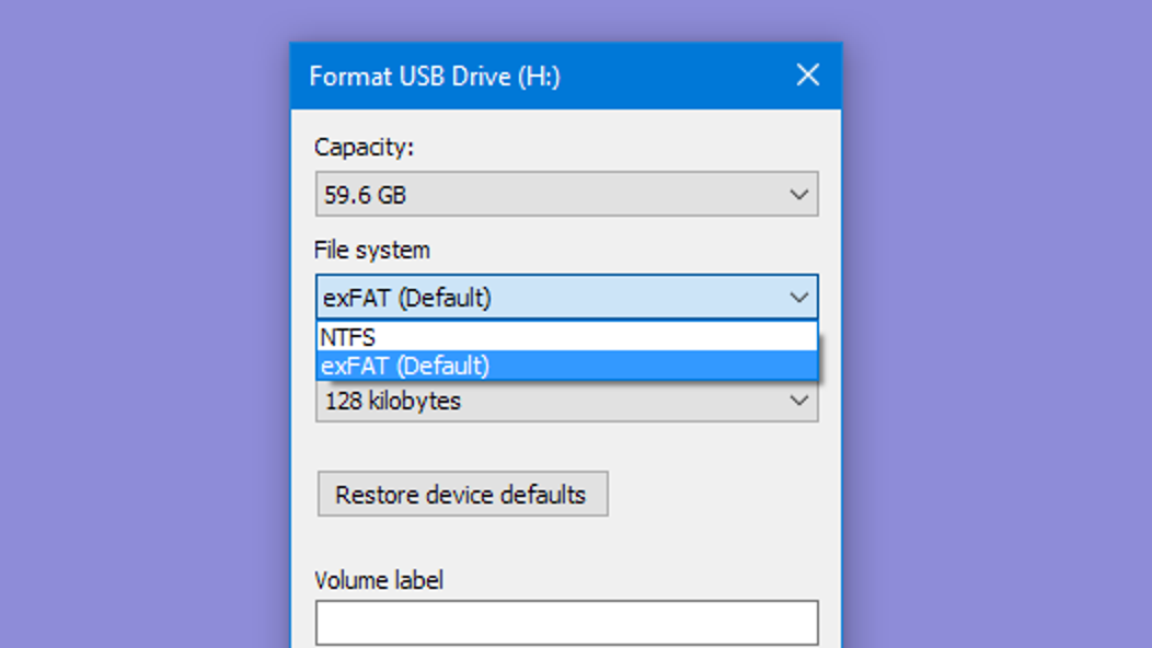 What is a FAT32 formatted USB?