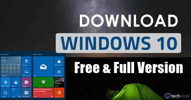 Where can I download Windows 10 for free full version?